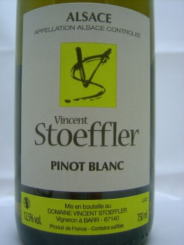 Domaine Vincent Stoeffler Pinot Blanc 2022 AC Alsace, Weißwein, trocken, 0,75l