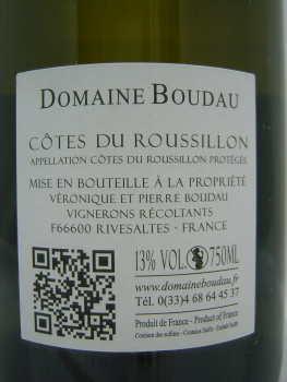 Domaine Boudau Henri Boudau 2019 Blanc, AP Côtes du Roussillon, Weißwein, 0,75l
