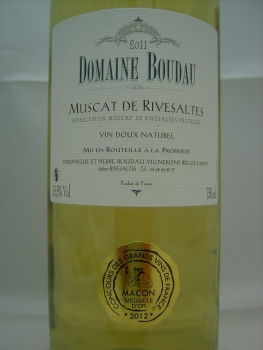 Domaine Boudau Muscat de Rivesaltes 2020 Vin doux naturel, Weißwein, lieblich, 0,75l