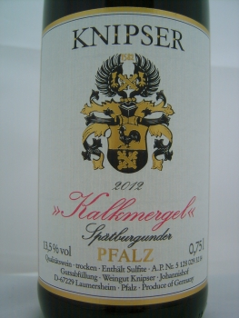 Weingut Knipser, Kalkmergel Spätburgunder 2018, QbA Pfalz, Rotwein trocken, 0,75l