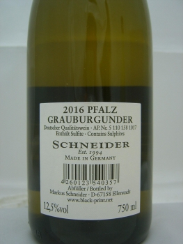 Markus Schneider Grauburgunder 2022 Pfalz, Weisswein trocken 0,75l7