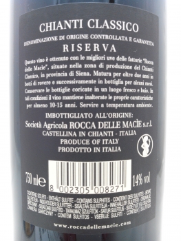 Rocca delle Macie 2015 Chianti Classico Riserva DOCG, Rotwein trocken 0,75l
