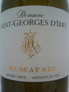 Domaine Saint-Georges d'Ibry Muscat sec 2020 IGP Cotes de Thongue, Weißwein trocken 0,75l