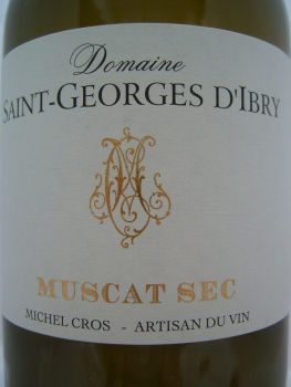 Domaine Saint-Georges d'Ibry Muscat sec 2022 IGP Cotes de Thongue, Weißwein trocken 0,75l