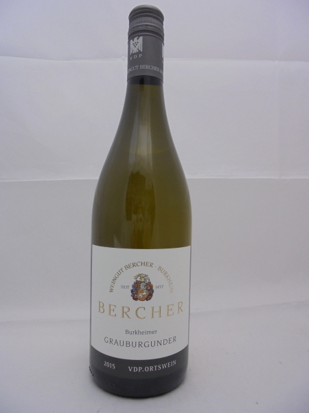 Weingut Bercher Burkheimer Grauburgunder 2019, trocken, Kaiserstuhl, Weißwein 0,75l