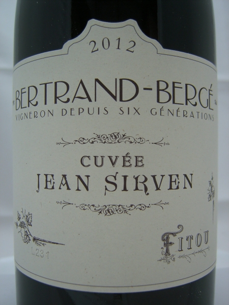 Domaine Bertrand Bergé Cuvée Jean Sirven 2015, AC Fitou, Rotwein, trocken, 0,75l