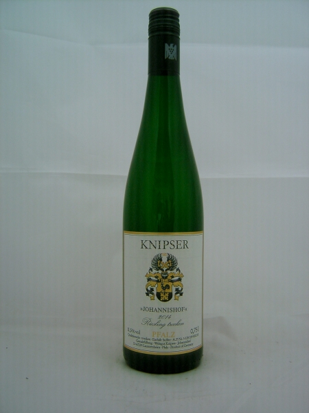 Weingut Knipser, Johannishof Riesling 2022, QbA Pfalz, Weißwein trocken, 0,75l