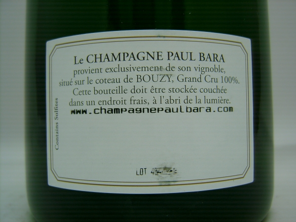 Paul Bara Special Club 2015 100% Grand Cru Brut Reserve, AC Champagne, Schaumwein weiß, trocken, 0,75l