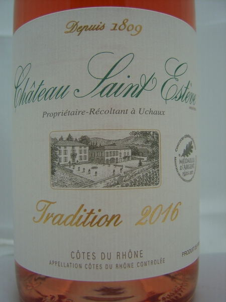 Chateau Saint Esteve d' Uchaux Rosé Tradition 2022, rosé, AOC Cotes du Rhone, 0,75l