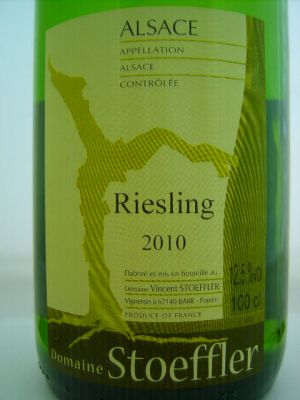 Domaine Vincent Stoeffler Riesling 2017 AC Alsace, Weißwein, trocken, 1 Liter